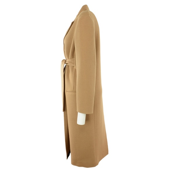 CÉLINE 100% CASHMERE CAMEL TRENCH BELTED COAT - Picture 2 of 7